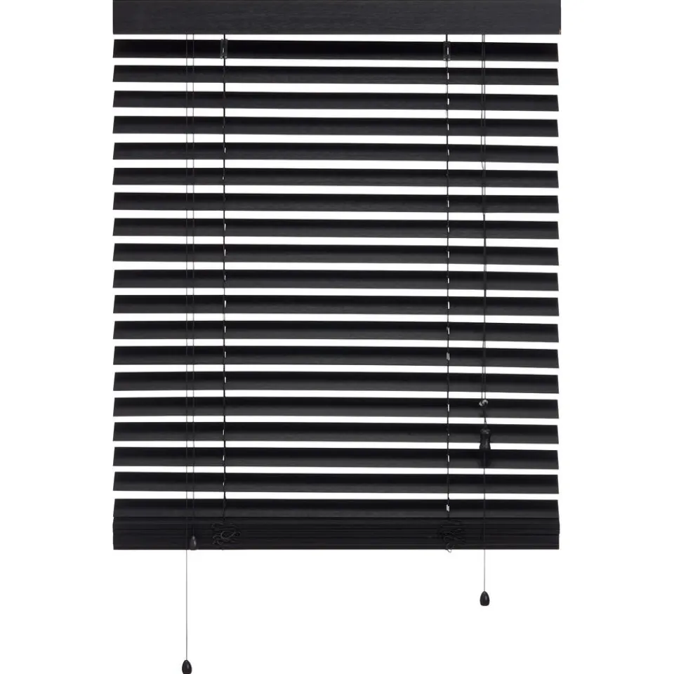 Kwantum Houten Jaloezieën|Bamboe Jaloezie Jax Zwart 80x175 Cm