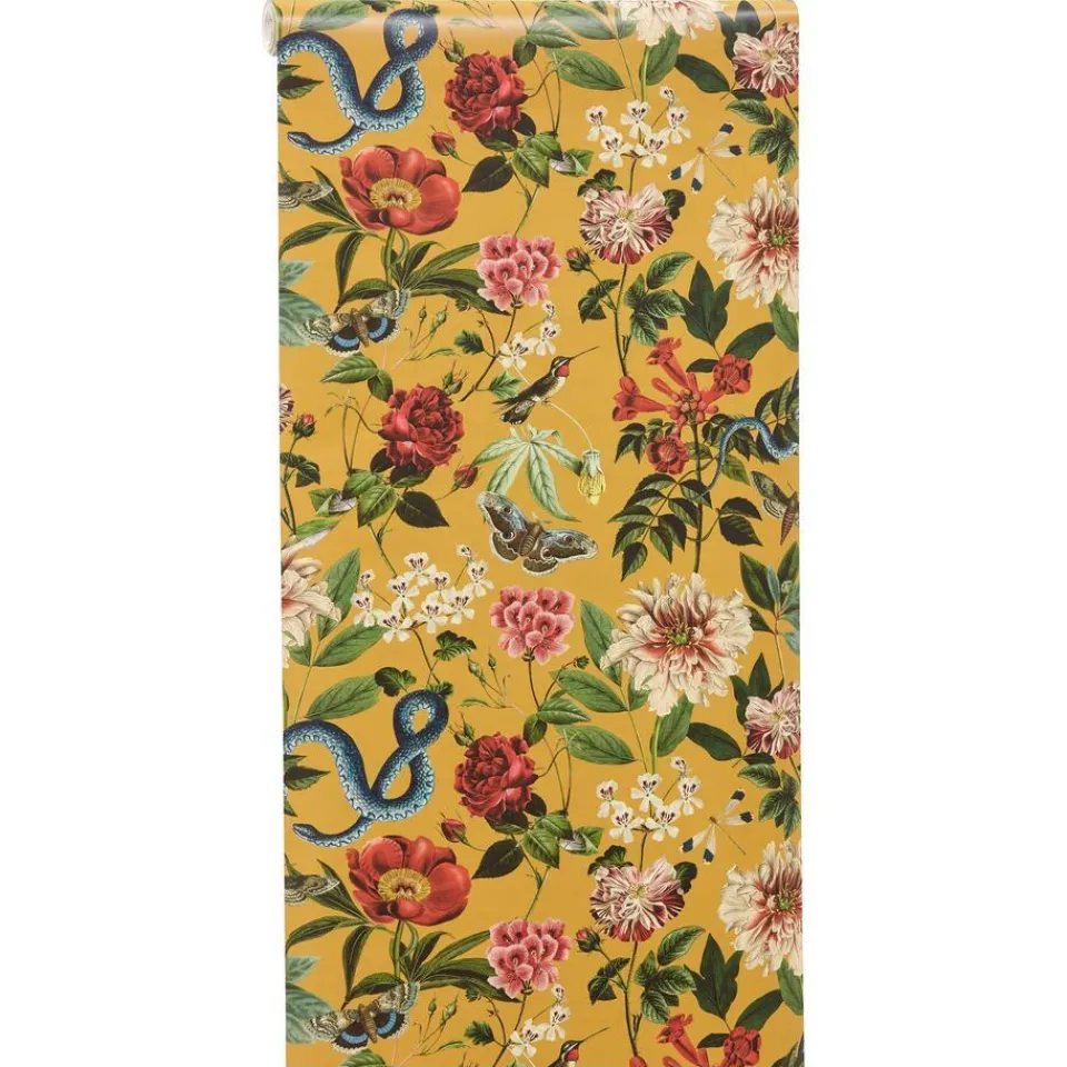 Kwantum Vliesbehang|Behang Angela Oker