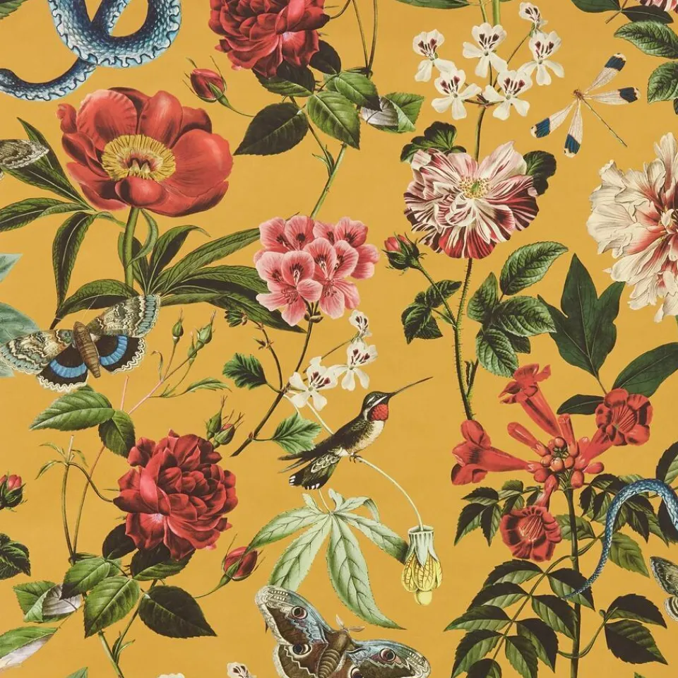 Kwantum Vliesbehang|Behang Angela Oker