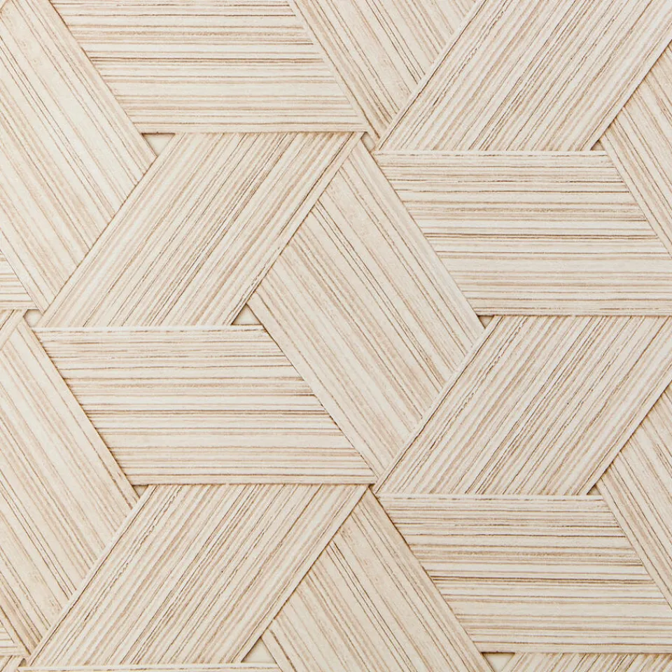 Kwantum Vliesbehang|Behang Lilly Bruin/Wit