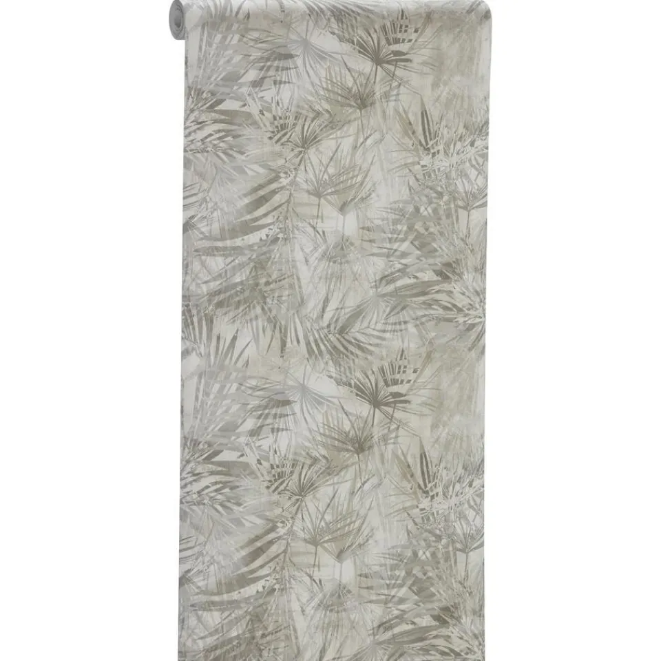 Kwantum Vliesbehang|Behang Mila Taupe