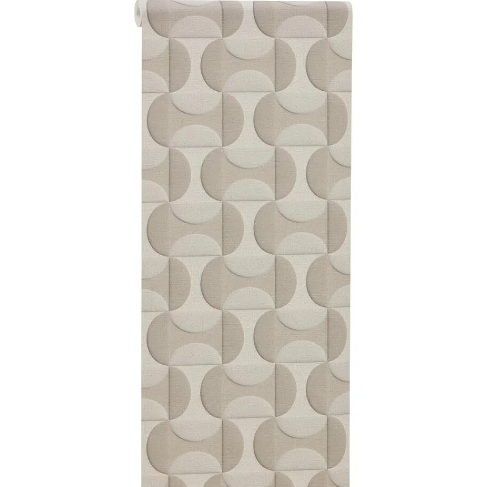 Kwantum Vliesbehang|Behang Nova Taupe