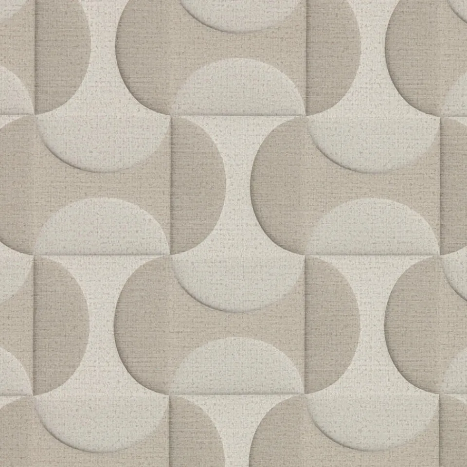 Kwantum Vliesbehang|Behang Nova Taupe