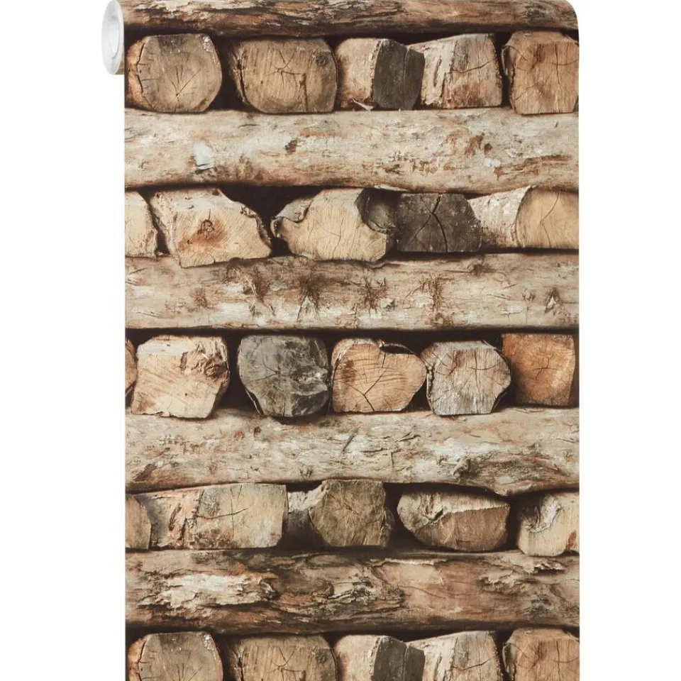 Kwantum Vliesbehang|Behang Stor Bruin