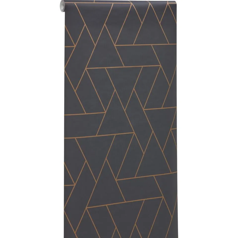 Kwantum Vliesbehang|Behang Ties Antraciet