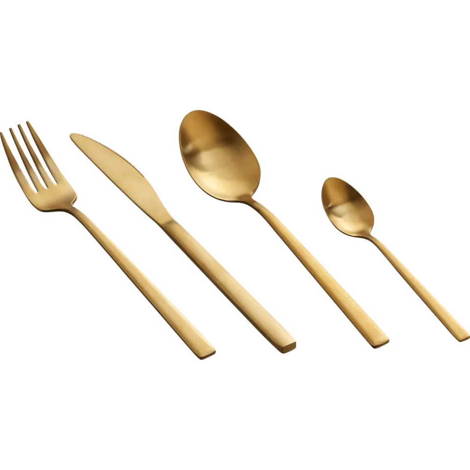 Kwantum Kerstservies|Bestekset 16-Delig Goud