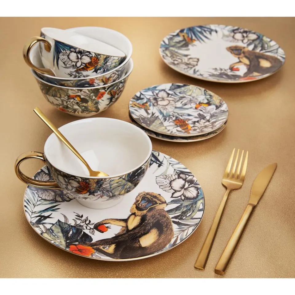 Kwantum Kerstservies|Bestekset 16-Delig Goud