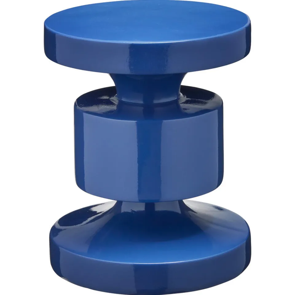 Kwantum Bijzettafels|Bijzettafel Pinetto Blauw 33x33x40 Cm