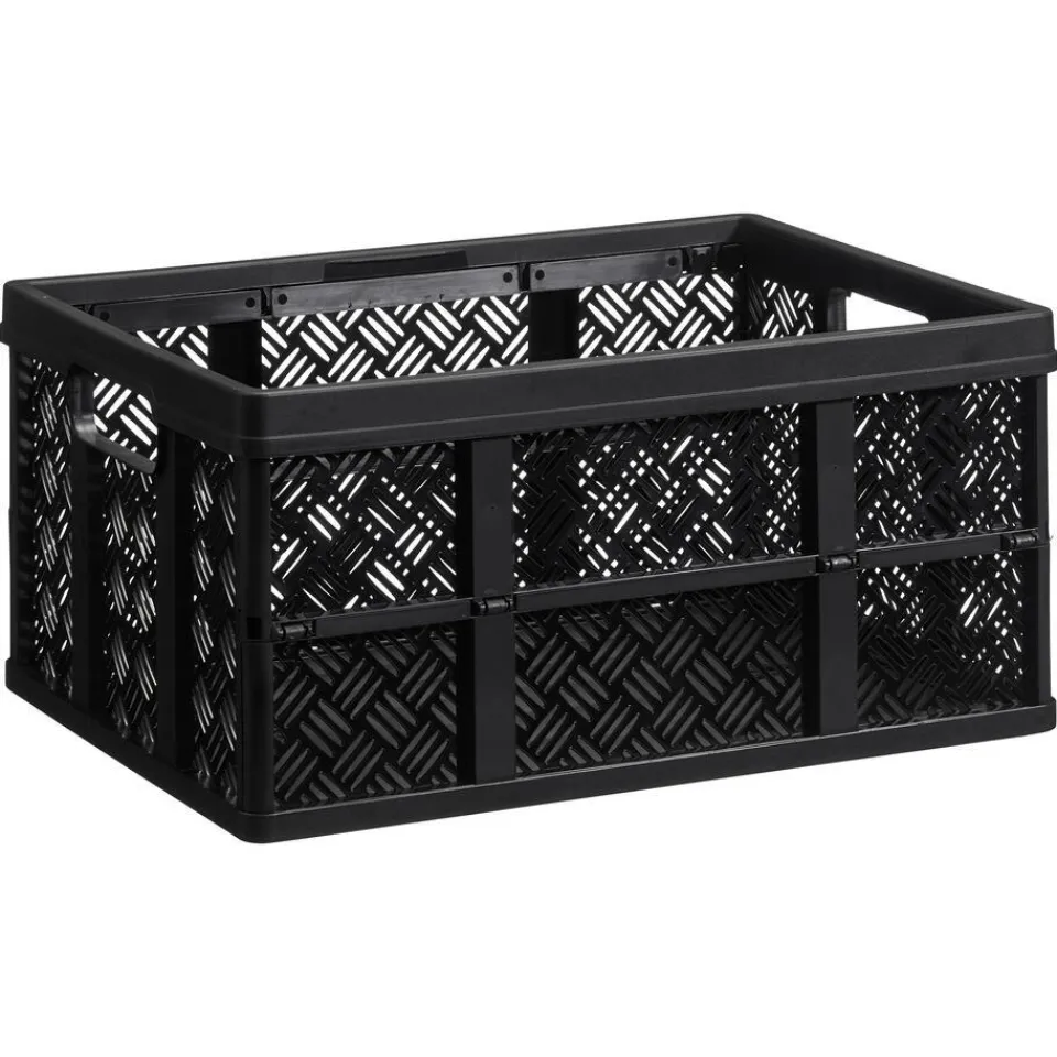 Kwantum Opbergboxen & Lades|Boodschappenkrat Zwart 32 Liter