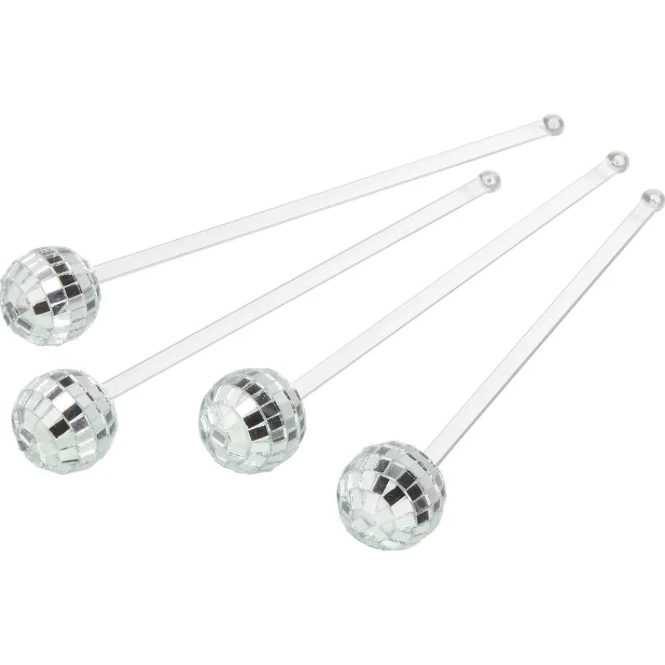 Kwantum Kerstservies|Cocktailsticks Disco Zilver - 4 Stuks