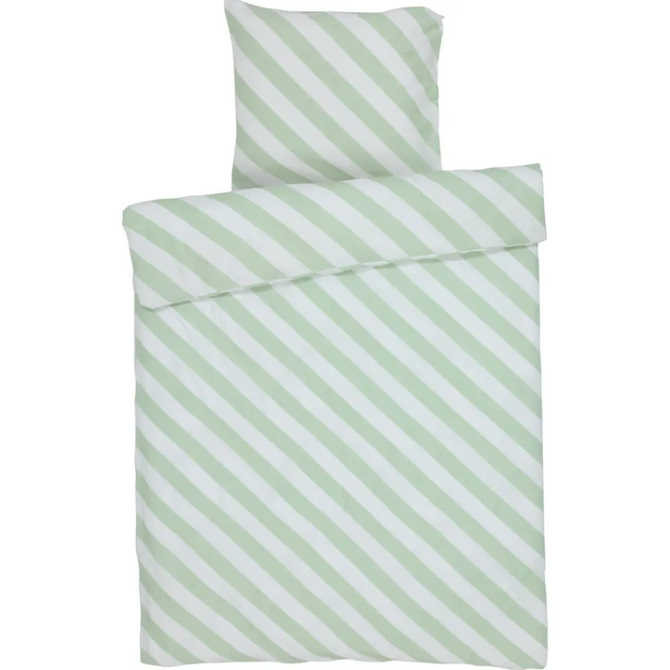 Kwantum Dekbedovertrekken|Beddengoed|Dekbedovertrek Riley - Groen 140x220 Cm