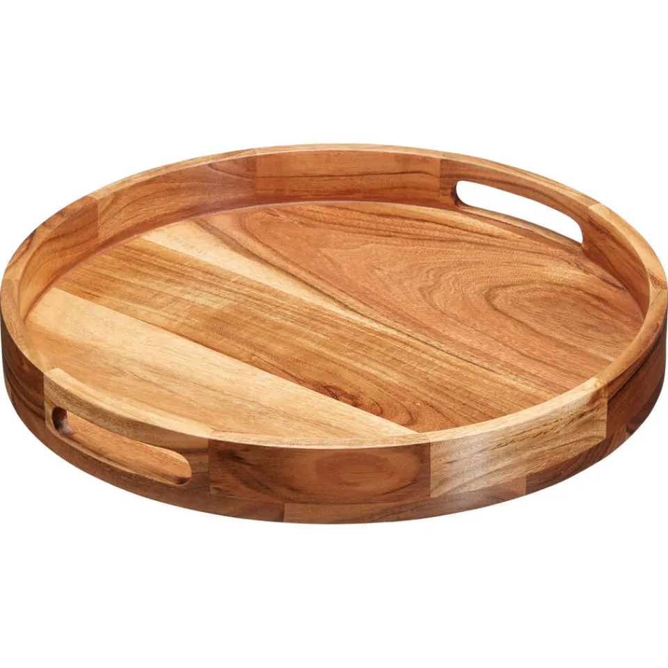 Kwantum Dienbladen|Dienblad Acacia Naturel - Ø40 Cm ø 40 Cm