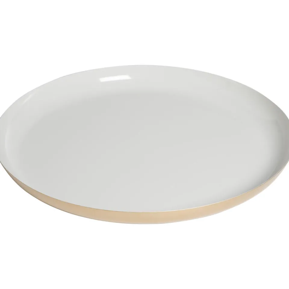 Kwantum Kaarsenplateaus|Kaarsenplateaus|Dienblad Toula Metaal Off-White