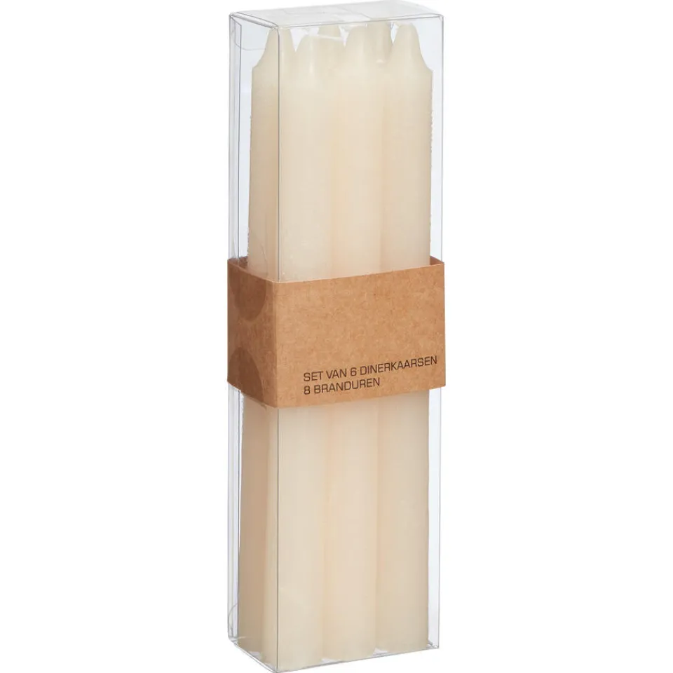 Kwantum Kaarsen & Theelichten|Kaarsen & Theelichten|Dinerkaars 6 Stuks