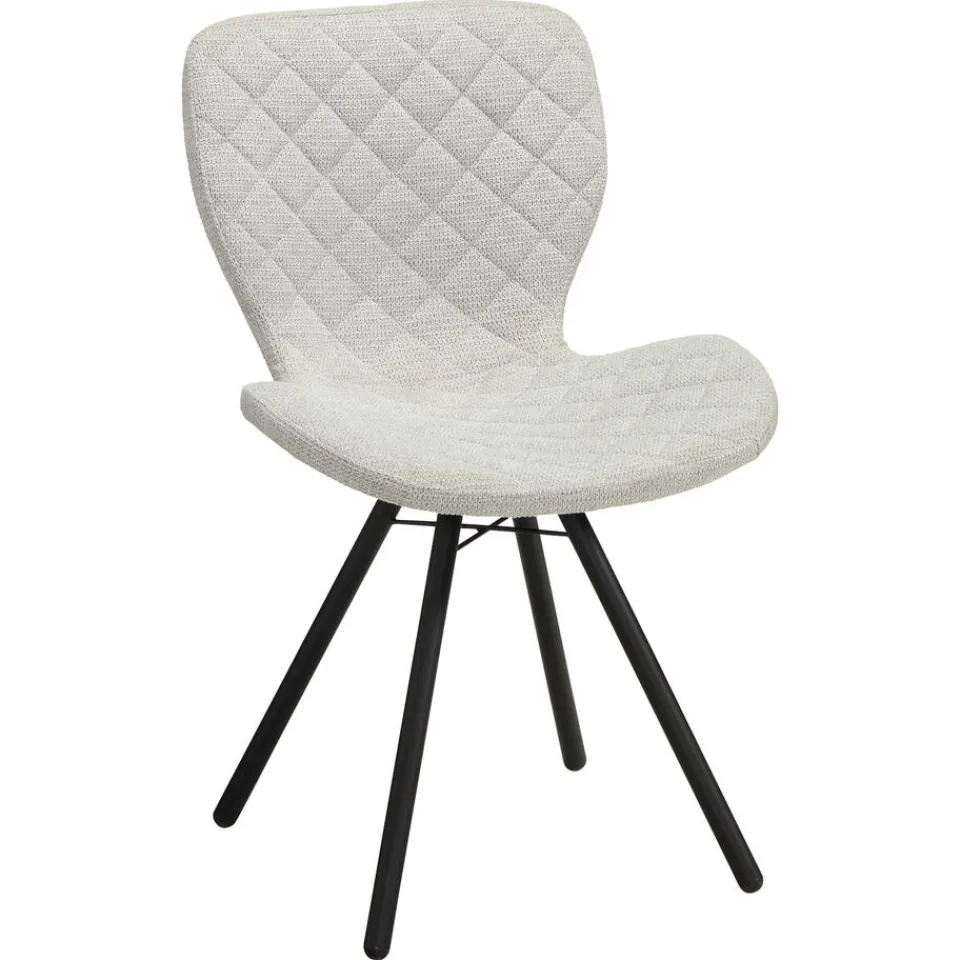 Kwantum Eetkamerstoelen|Eetkamerstoel Lucca Lichtgrijs