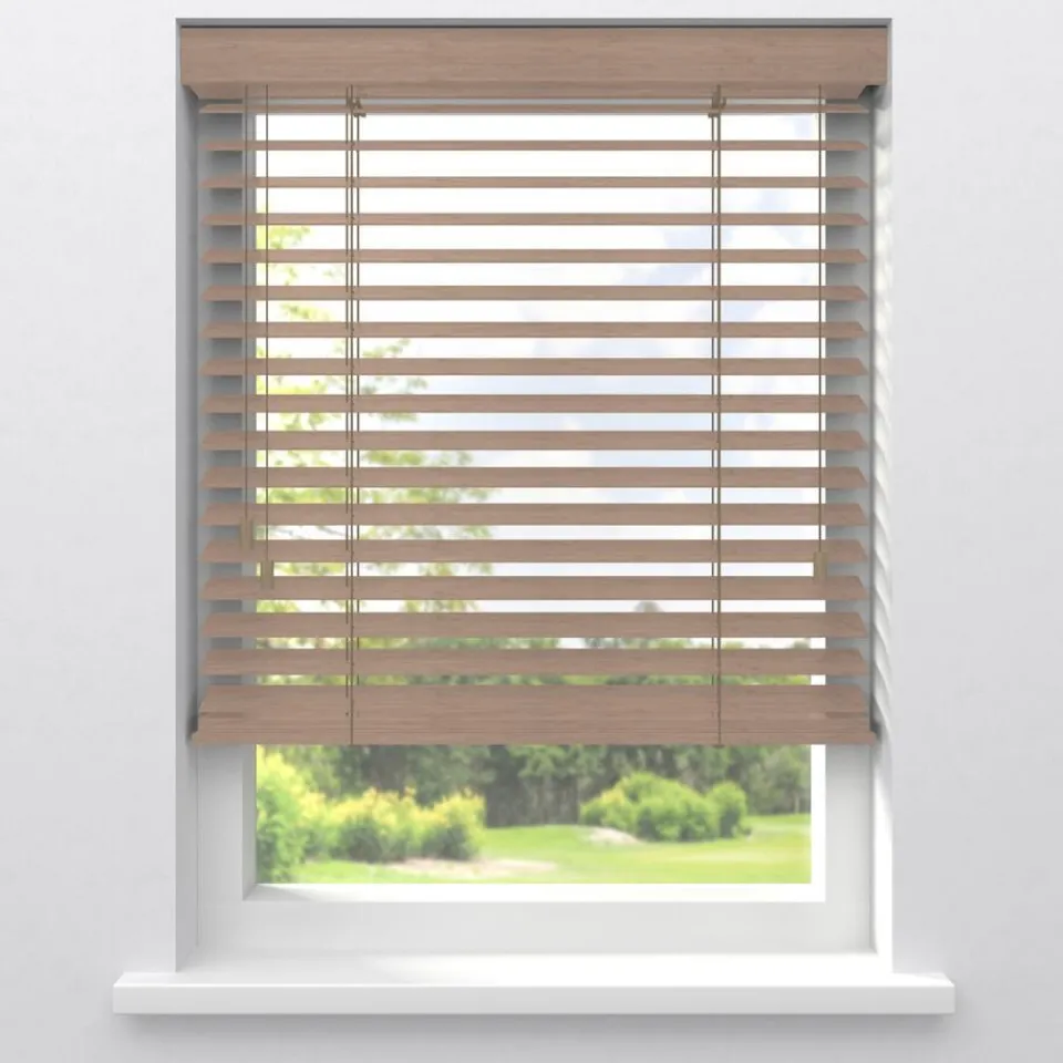 Kwantum Jaloezieën|Fenstr Bamboe Jaloezie Wietze Beige 50mm