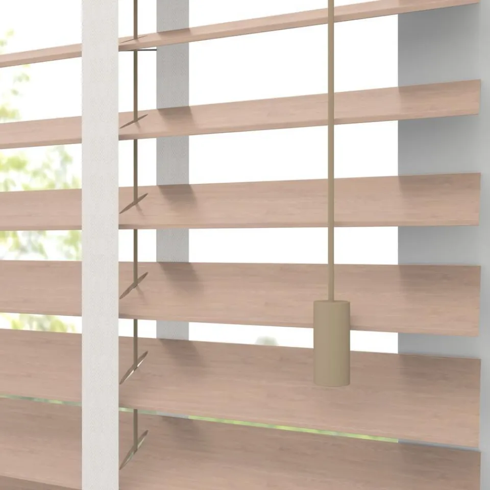 Kwantum Jaloezieën|Fenstr Bamboe Jaloezie Wietze Beige 50mm