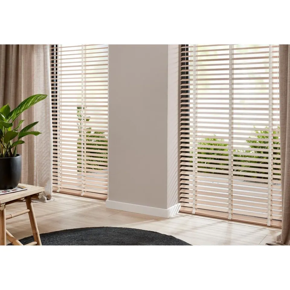 Kwantum Jaloezieën|Fenstr Bamboe Jaloezie Wietze Beige 50mm