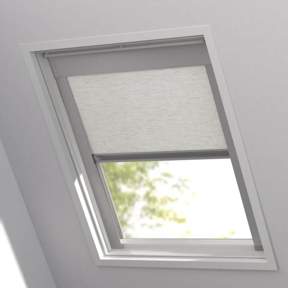 Kwantum Dakraam Rolgordijnen|Rolgordijnen|Fenstr Dakraam Rolgordijn Daan Naturel Verduisterend