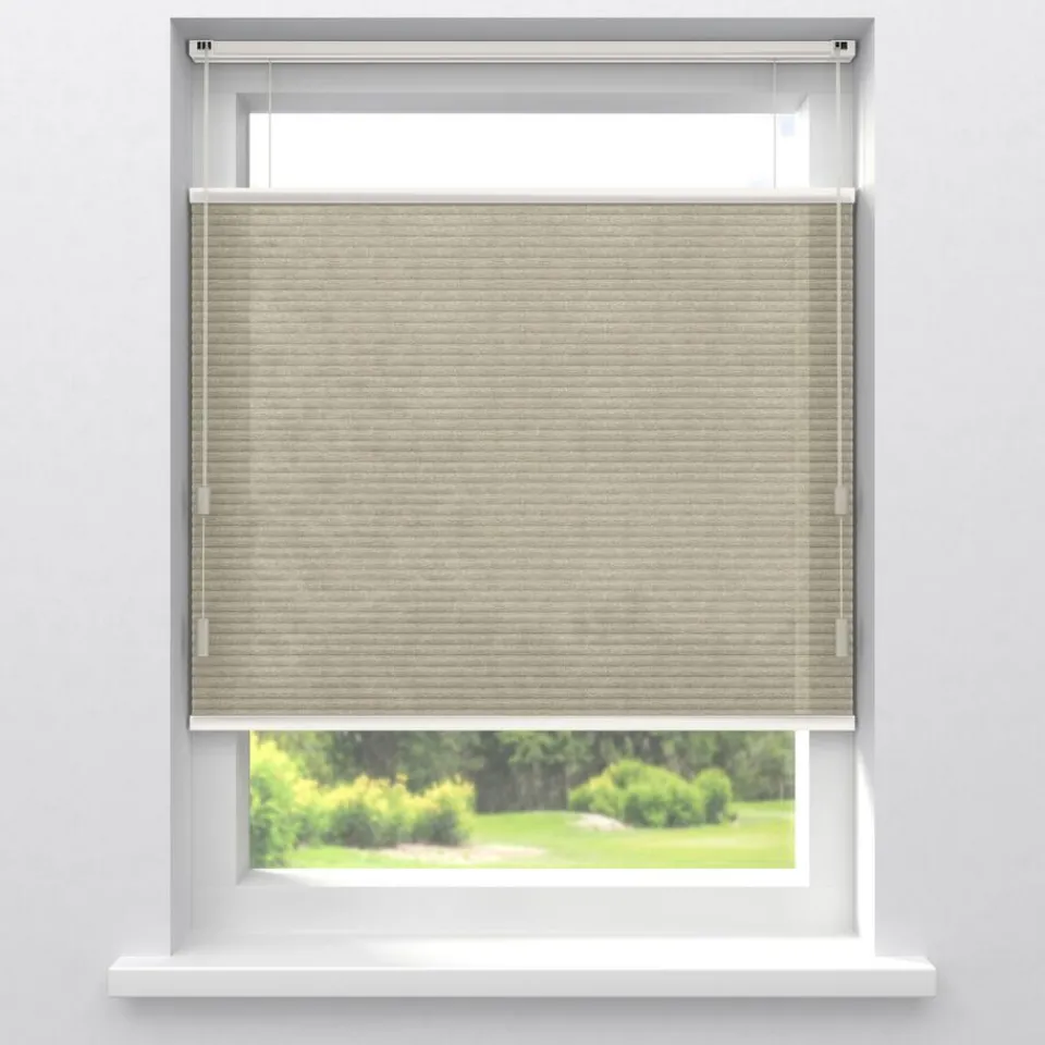 Kwantum Isolerende Gordijnen|Plisségordijnen|Fenstr Dubbel Plissé Jana Lichtdoorlatend