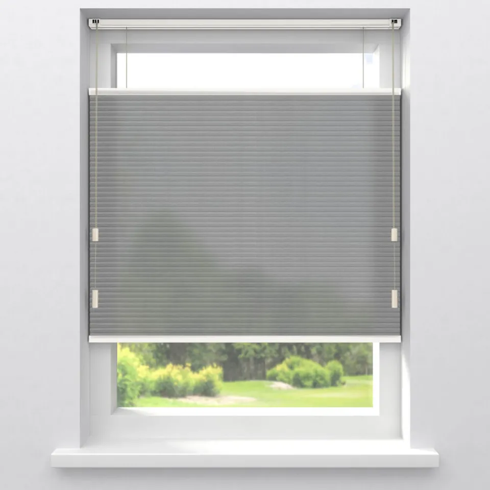 Kwantum Plisségordijnen|Fenstr Dubbel Plisségordijn Mia Linnen Lichtdoorlatend