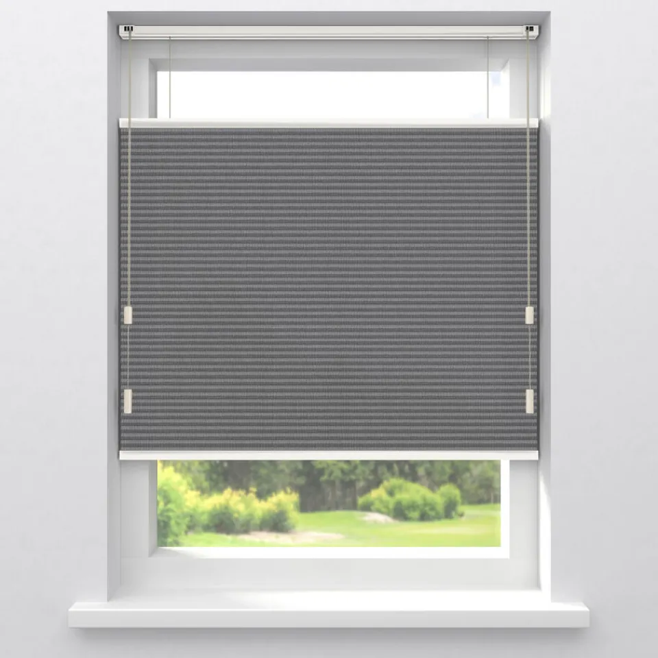 Kwantum Plisségordijnen|Fenstr Dubbel Plisségordijn Elin Verduisterend