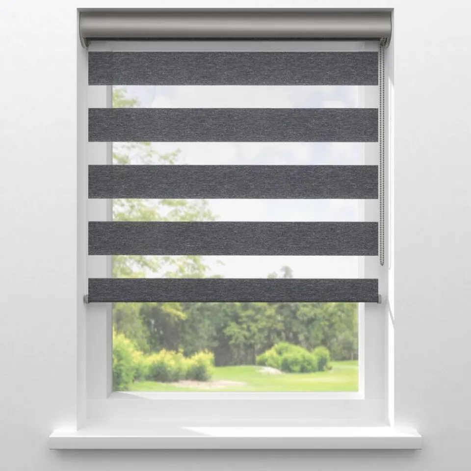 Kwantum Duo-Rolgordijnen|Fenstr Duo Rolgordijn Michiel Donkergrijs