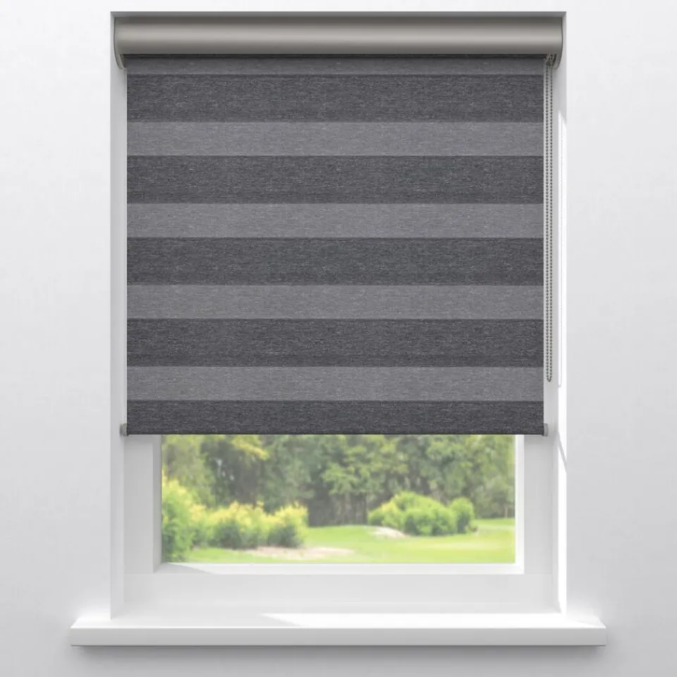 Kwantum Duo-Rolgordijnen|Fenstr Duo Rolgordijn Michiel Donkergrijs