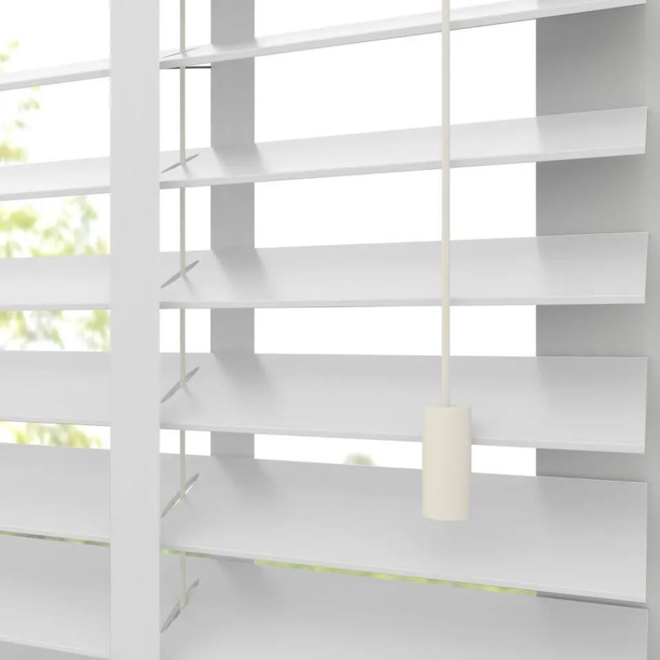 Kwantum Houten Jaloezieën|Jaloezieën|Fenstr Houten Jaloezie Hein Off-White 50mm