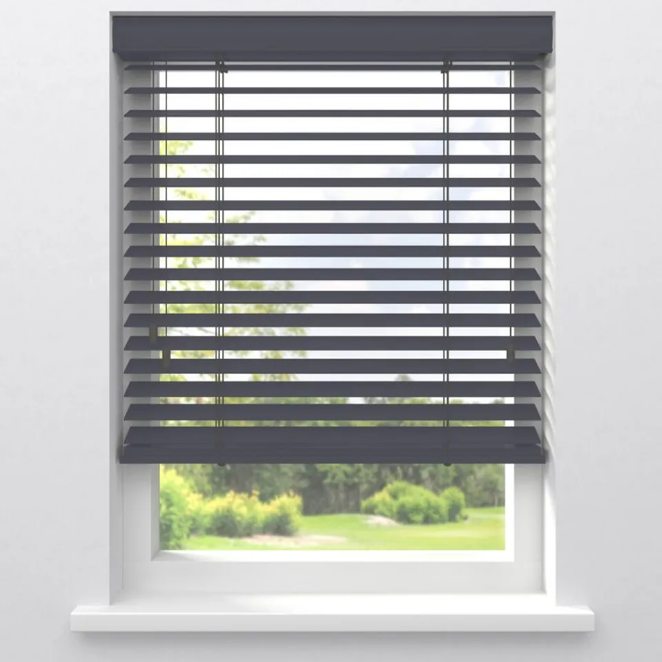 Kwantum Aluminium Jaloezieën|Houten Jaloezieën|Fenstr Houten Jaloezie Wout 50mm