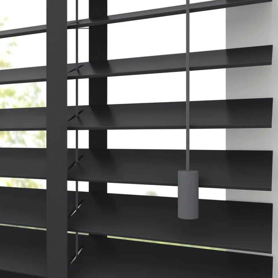 Kwantum Houten Jaloezieën|Jaloezieën|Fenstr Houten Jaloezie Wout 50mm