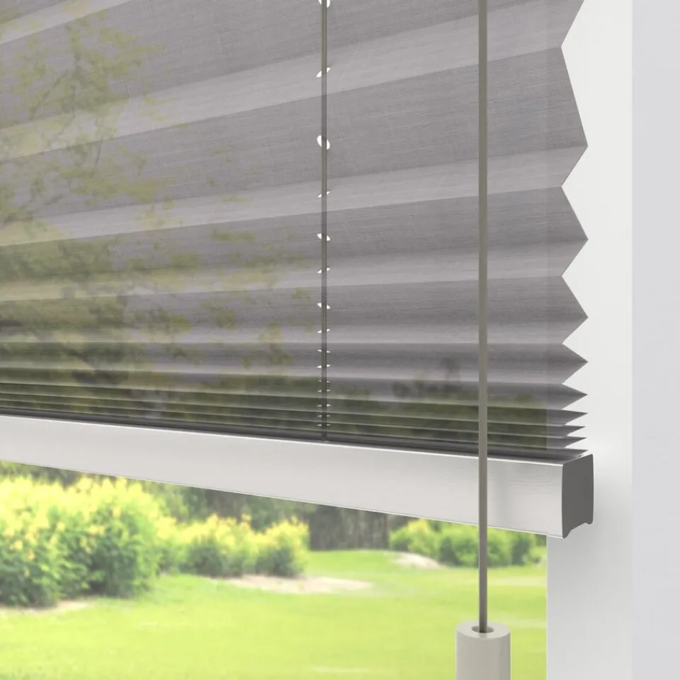 Kwantum Plisségordijnen|Fenstr Plissé Fenna Cappucino Transparant
