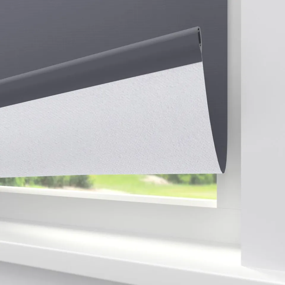 Kwantum Rolgordijnen|Fenstr Rolgordijn Noor Grijs Verduisterend