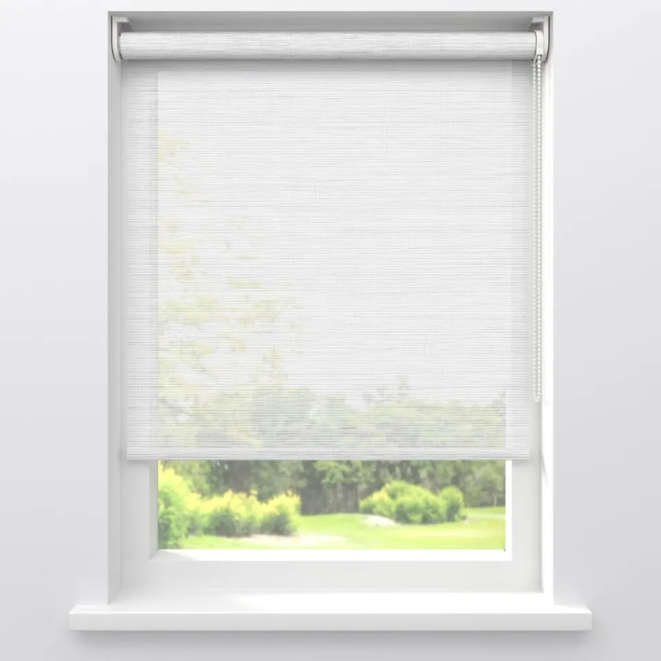 Kwantum Rolgordijnen|Fenstr Rolgordijn Fleur Wit Transparant