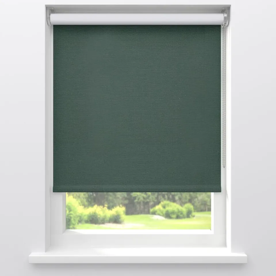 Kwantum Rolgordijnen|Fenstr Rolgordijn Noor Donker Groen Verduisterend