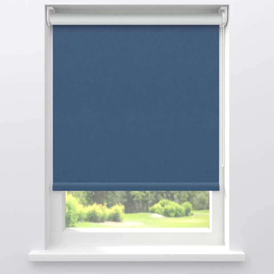 Kwantum Rolgordijnen|Fenstr Rolgordijn Noor Donkerblauw Verduisterend