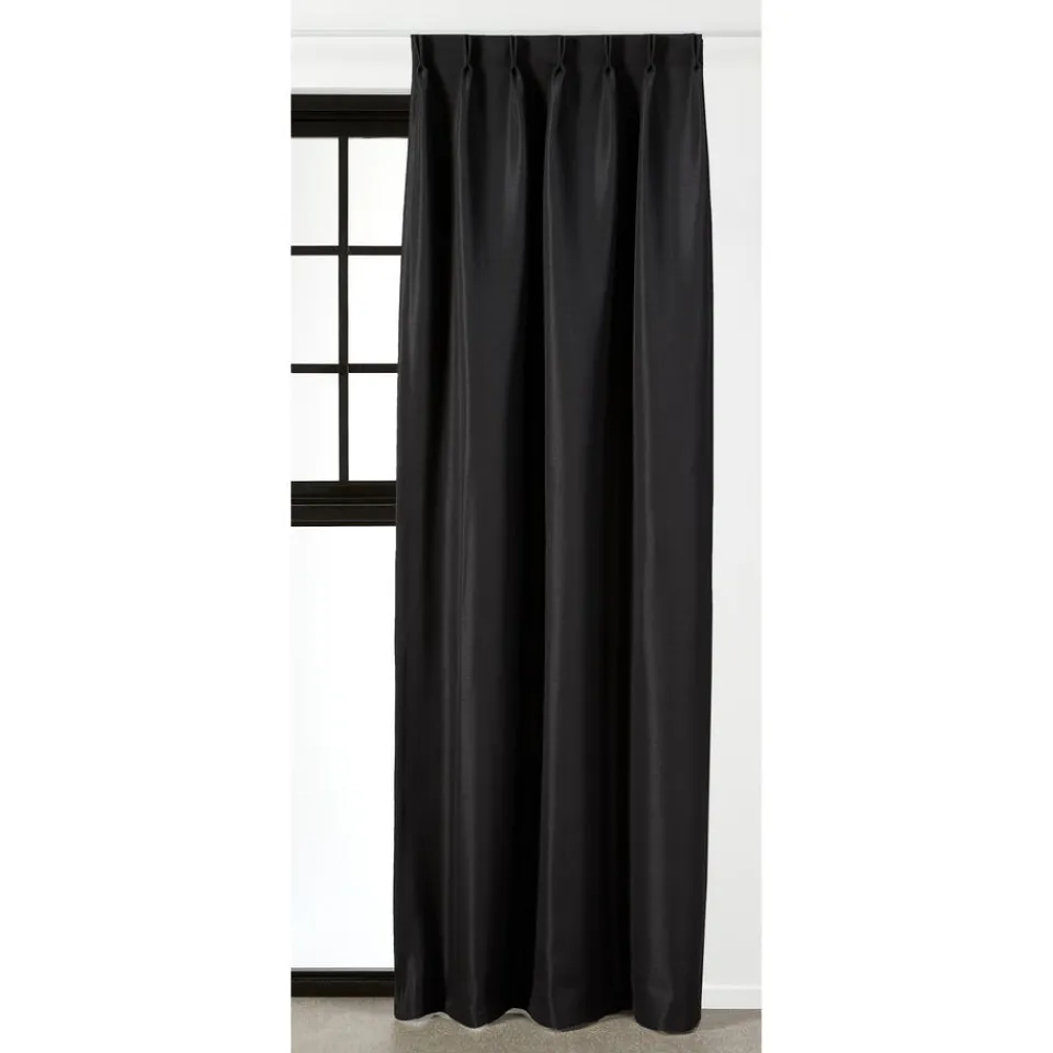 Kwantum Vouwgordijnen|Gordijnen|Gordijn Alexia Zwart