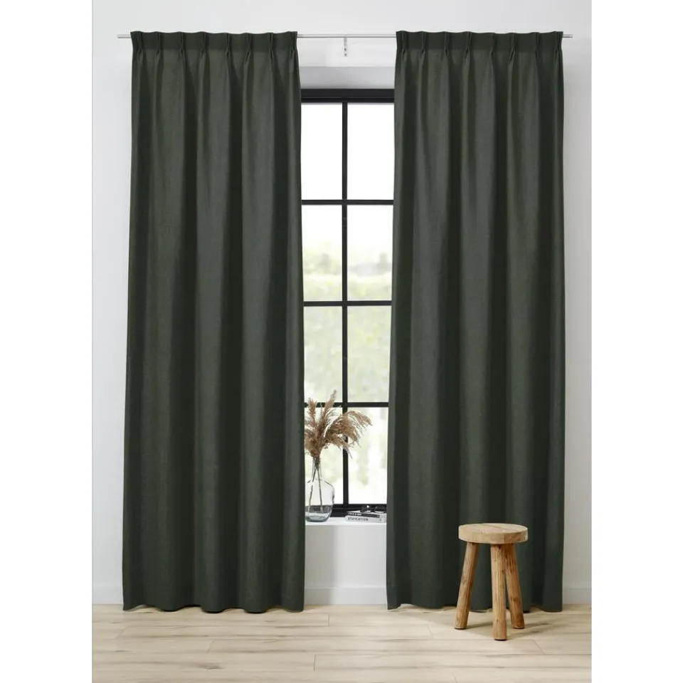 Kwantum Vouwgordijnen|Gordijnen|Gordijn Angela Groen