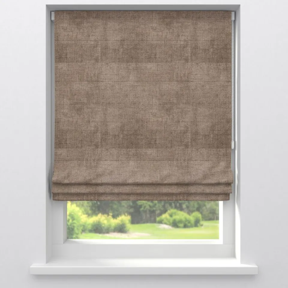 Kwantum Vouwgordijnen|Gordijnen|Gordijn Cleo Bruin