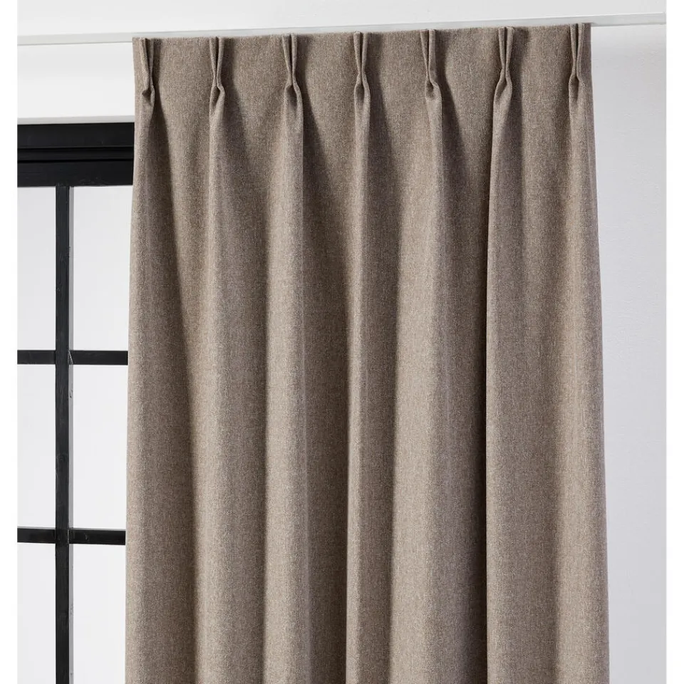 Kwantum Vouwgordijnen|Gordijnen|Gordijn Lois Bruin