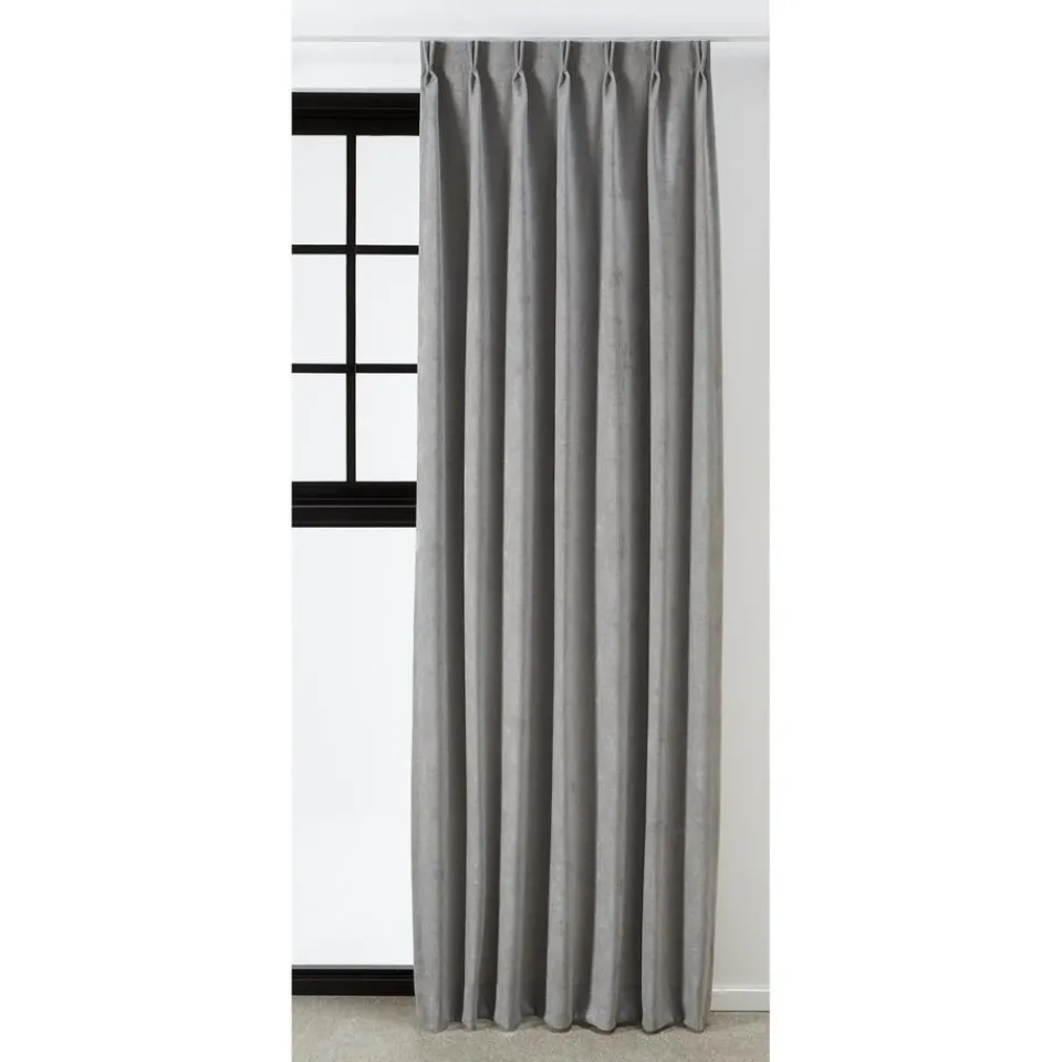 Kwantum Vouwgordijnen|Gordijnen|Gordijn Sandra Lichtgrijs