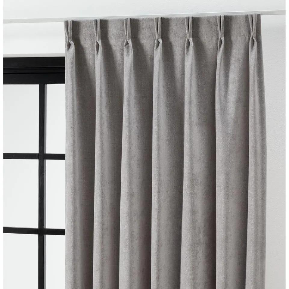 Kwantum Vouwgordijnen|Gordijnen|Gordijn Sandra Lichtgrijs