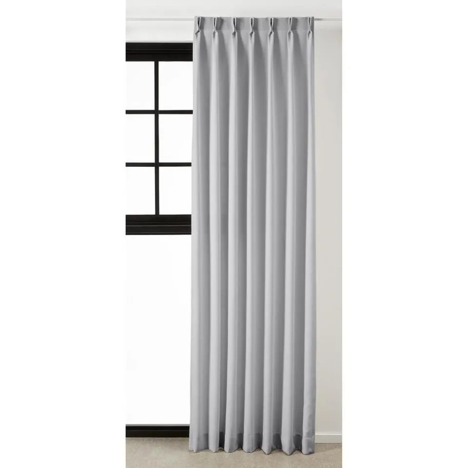Kwantum Vouwgordijnen|Gordijnen|Gordijn Tom Licht Grijs