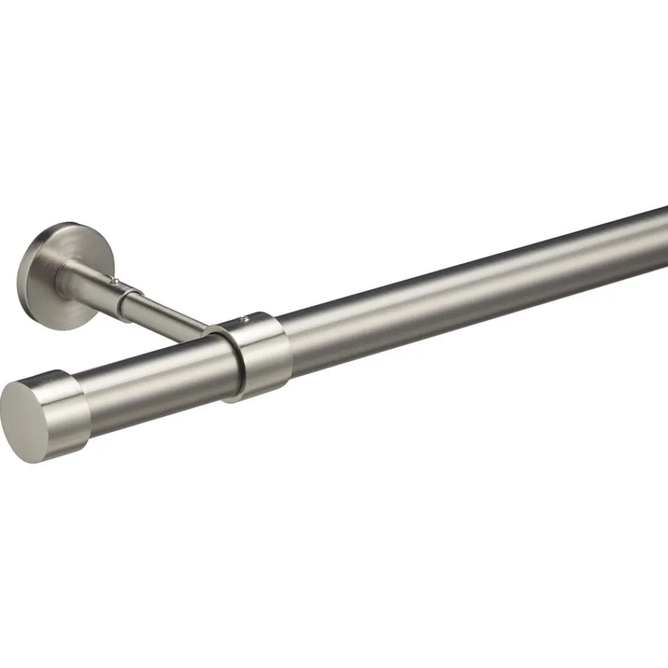 Kwantum Gordijnroedes|Gordijnroede 200 Cm RVS Metaal - Ø28mm