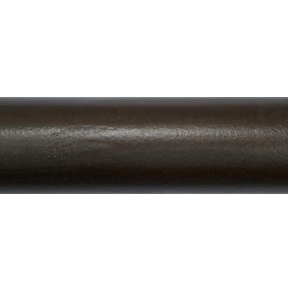 Kwantum Gordijnroedes|Gordijnroede 200cm Walnoot Bruin Hout Ø28mm