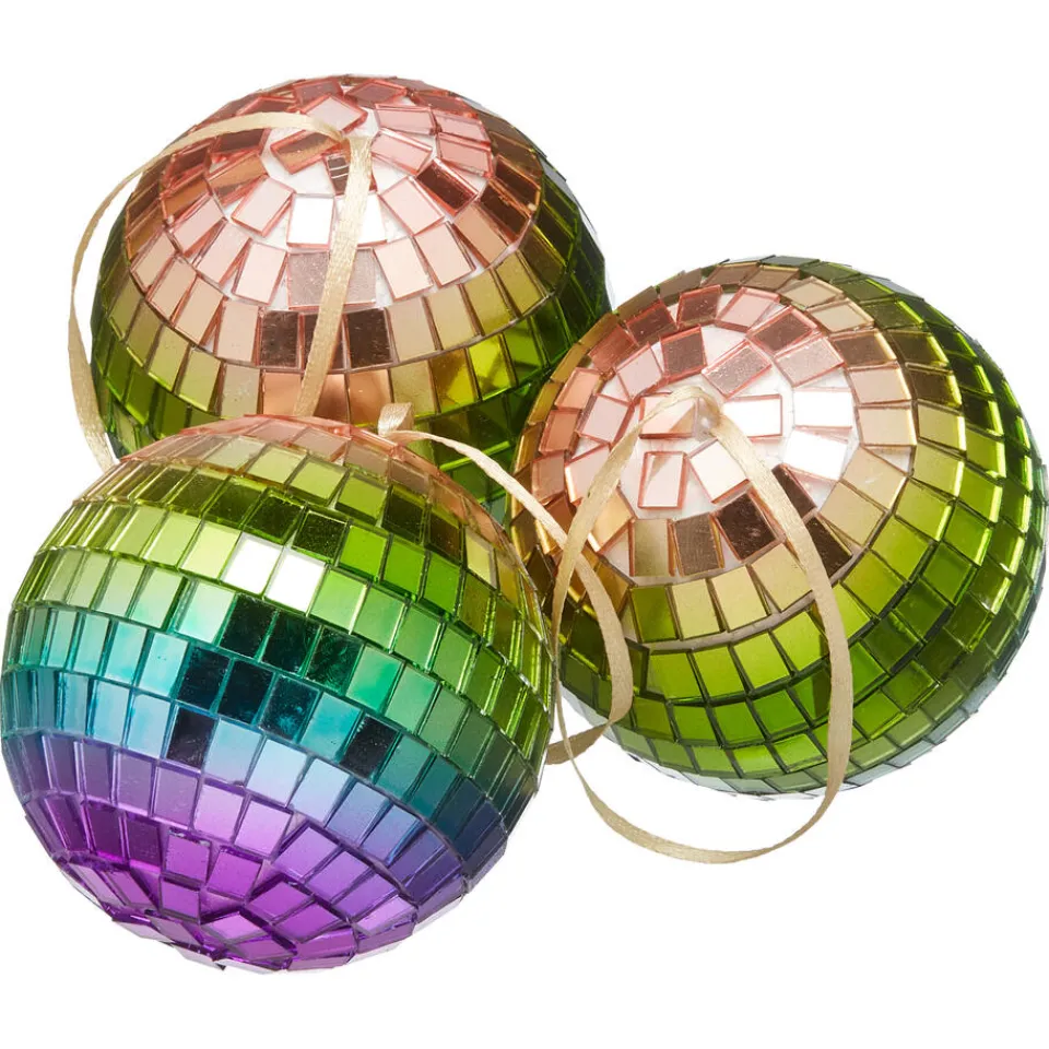 Kwantum Kerstdecoratie|Kerstballen & Kerstornamenten|Hanger Discobal - 3 Stuks