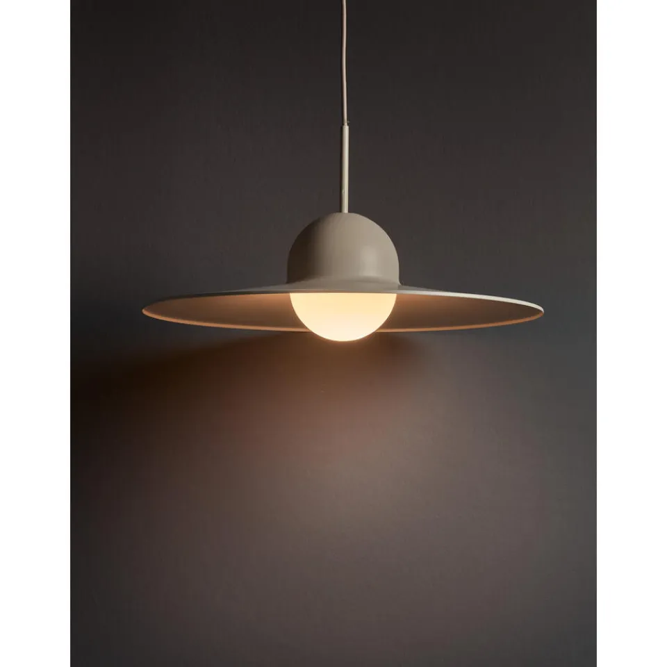 Kwantum Hanglampen|Hanglamp Beanie Off-white ø 45x120 Cm