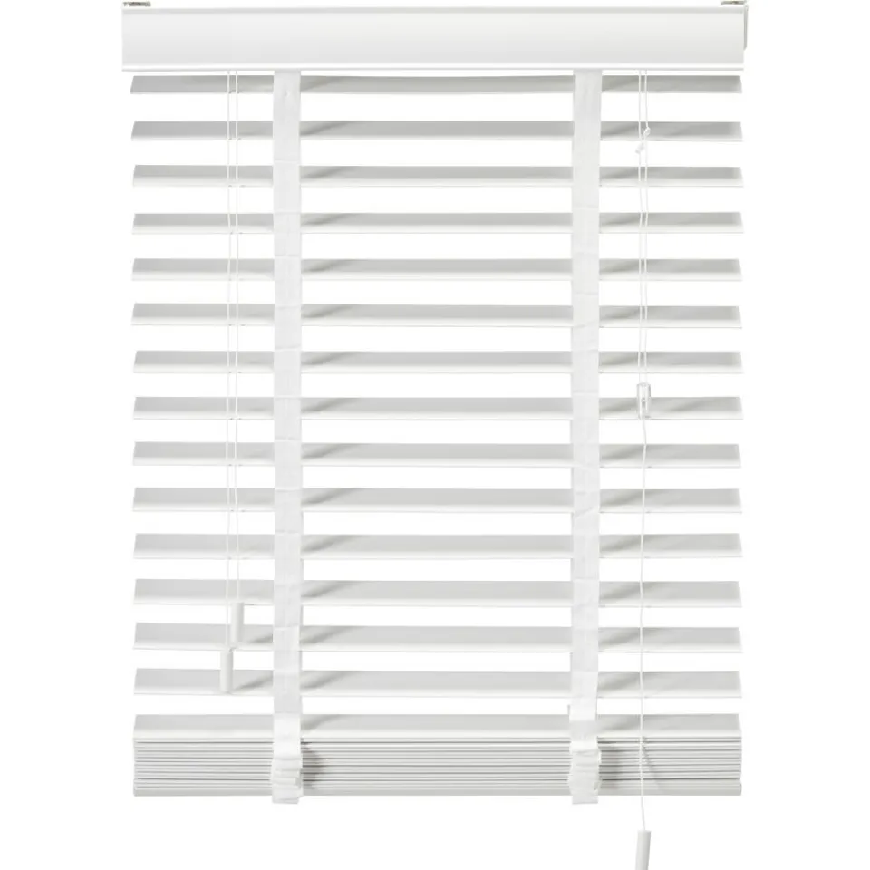 Kwantum Jaloezieën|Houtlook Jaloezie Ravi Wit 50mm 120x175 Cm