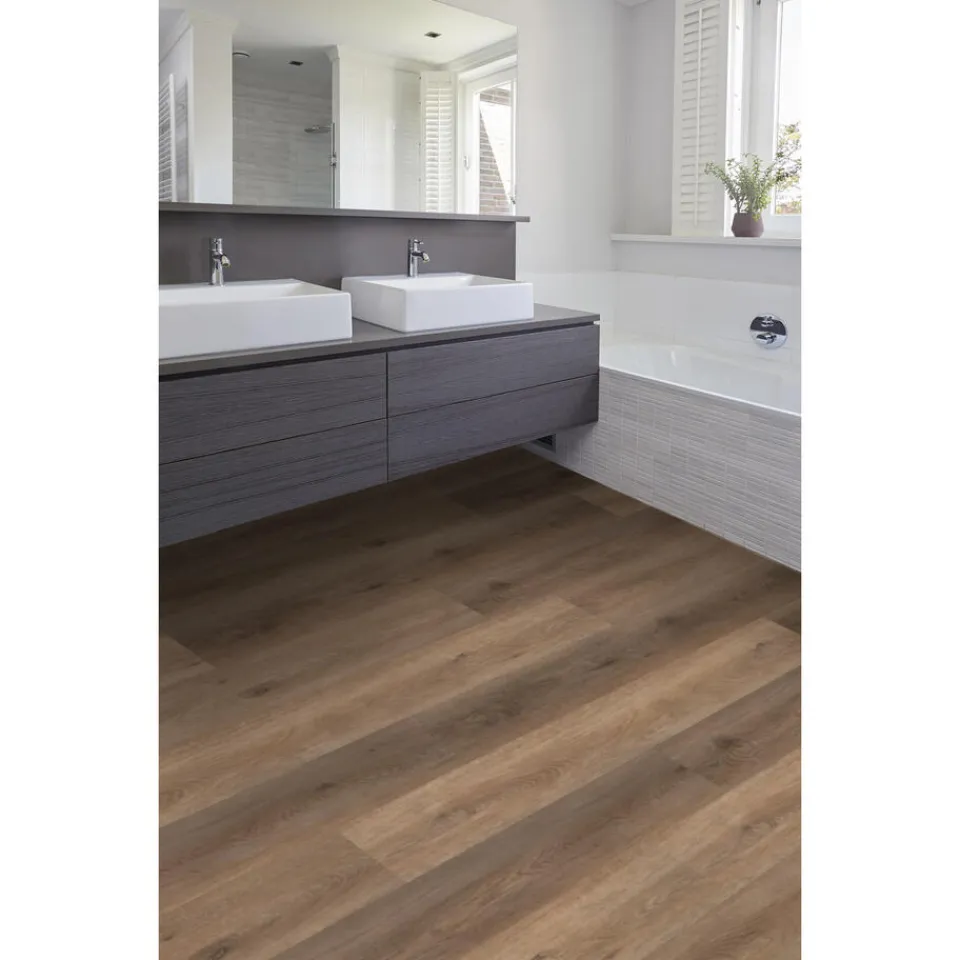 Kwantum Klik Pvc-Vloeren|2in1 Klik PVC Fender Eiken Met Geïntegreerde Ondervloer