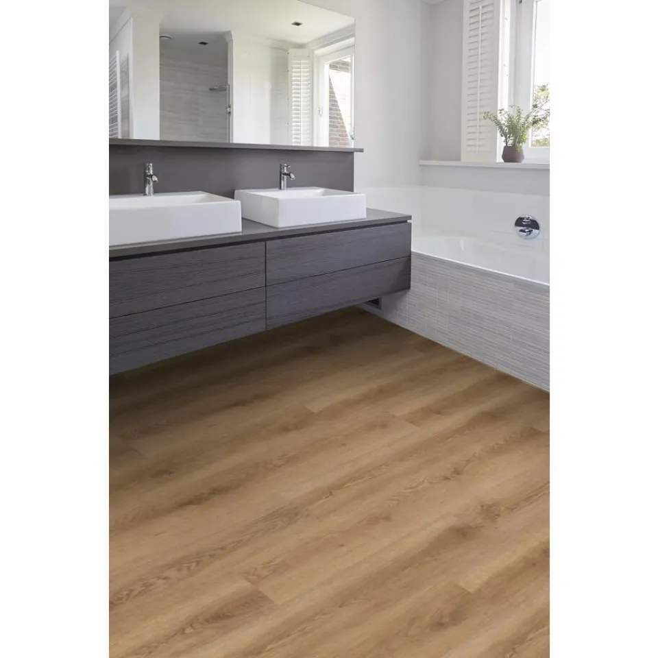 Kwantum Klik Pvc-Vloeren|2in1 Klik PVC Jiggs Eiken Met Geïntegreerde Ondervloer